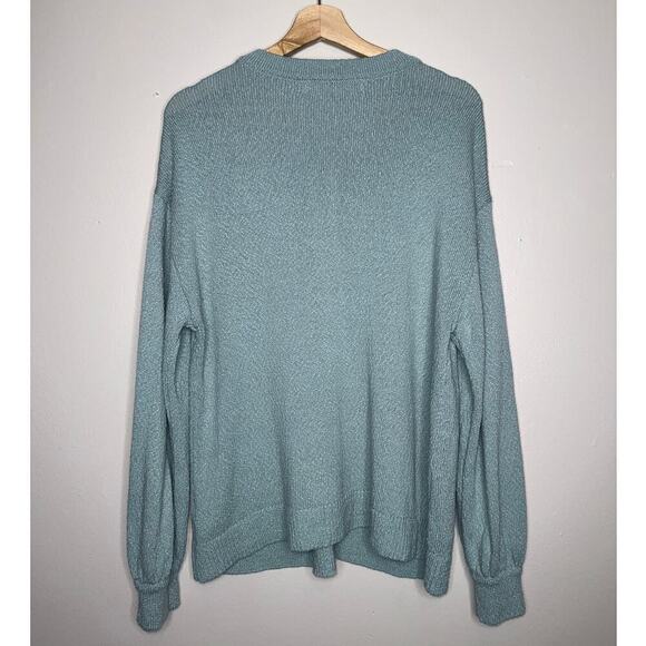 Free People Beach Free-est Ameena Cardigan Blue Haze Size XS Oversized Fit - Picture 6 of 6